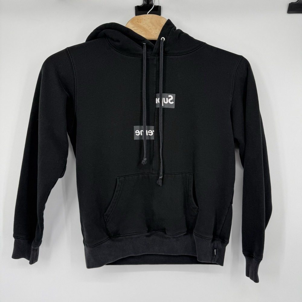 Supreme x Comme Des Garcons CDG Split Box Logo Pullover Hoodie Sweatshirt Medium